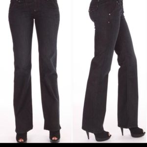 Paige foothill dark blue straight leg jeans size 30